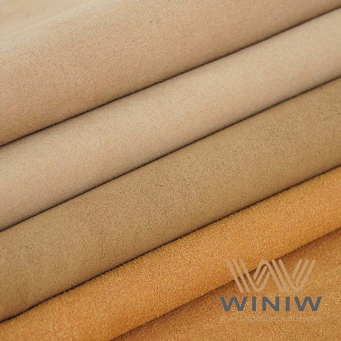 Anti-microbial PU Synthetic Leather Microfiber Suede for Shoes Lining